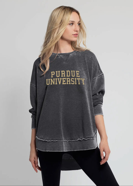 Purdue University Charcoal Burnout Campus Pullover