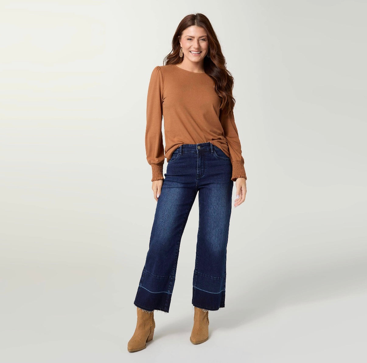 Everstretch Wide Crop with Release Hem
