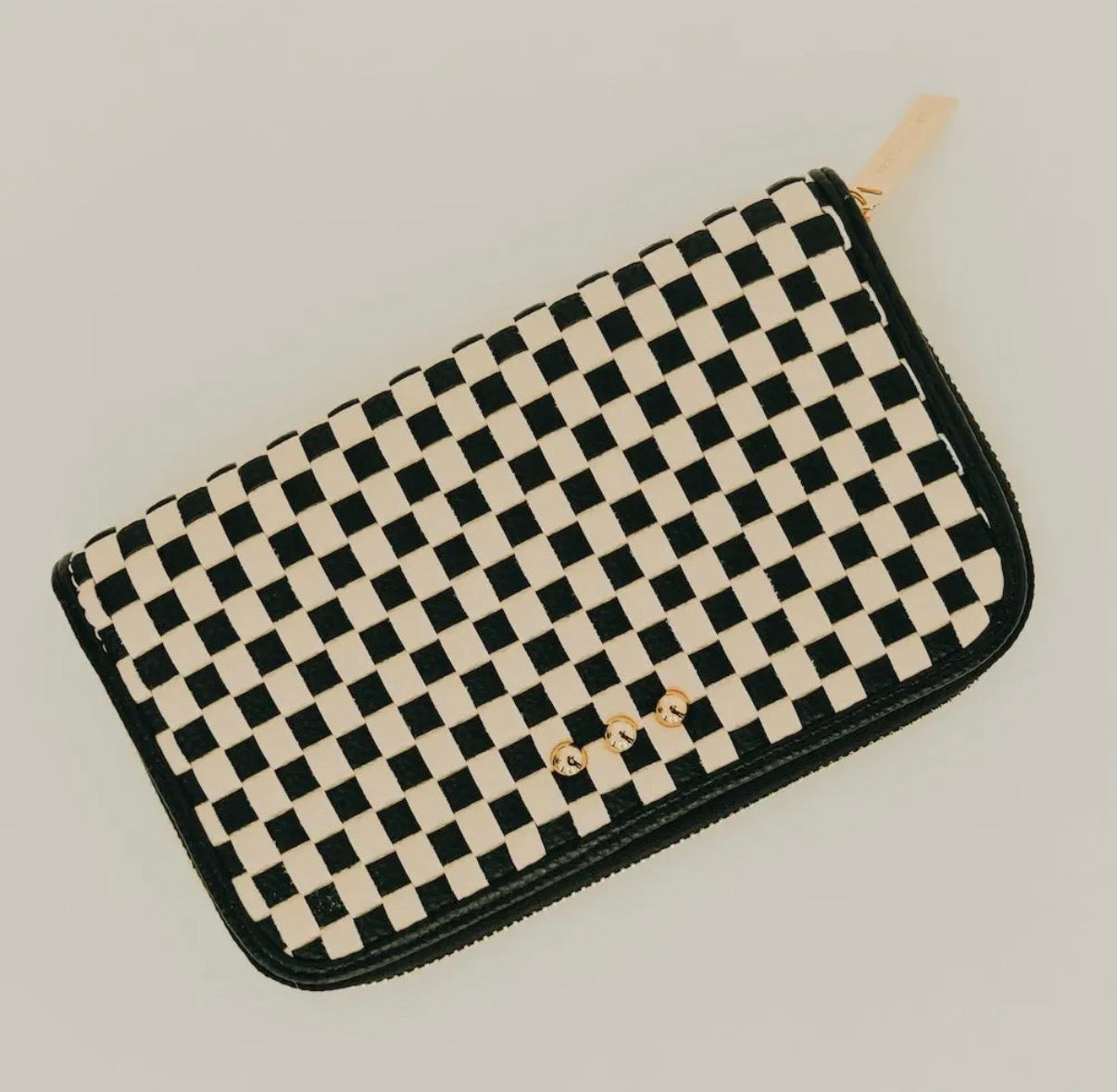 Lenni Large Zip Woven Wallet