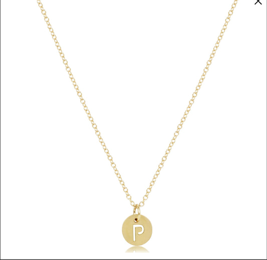 N16GRESPGP 16" Necklace Gold - Respect Gold Charm - P