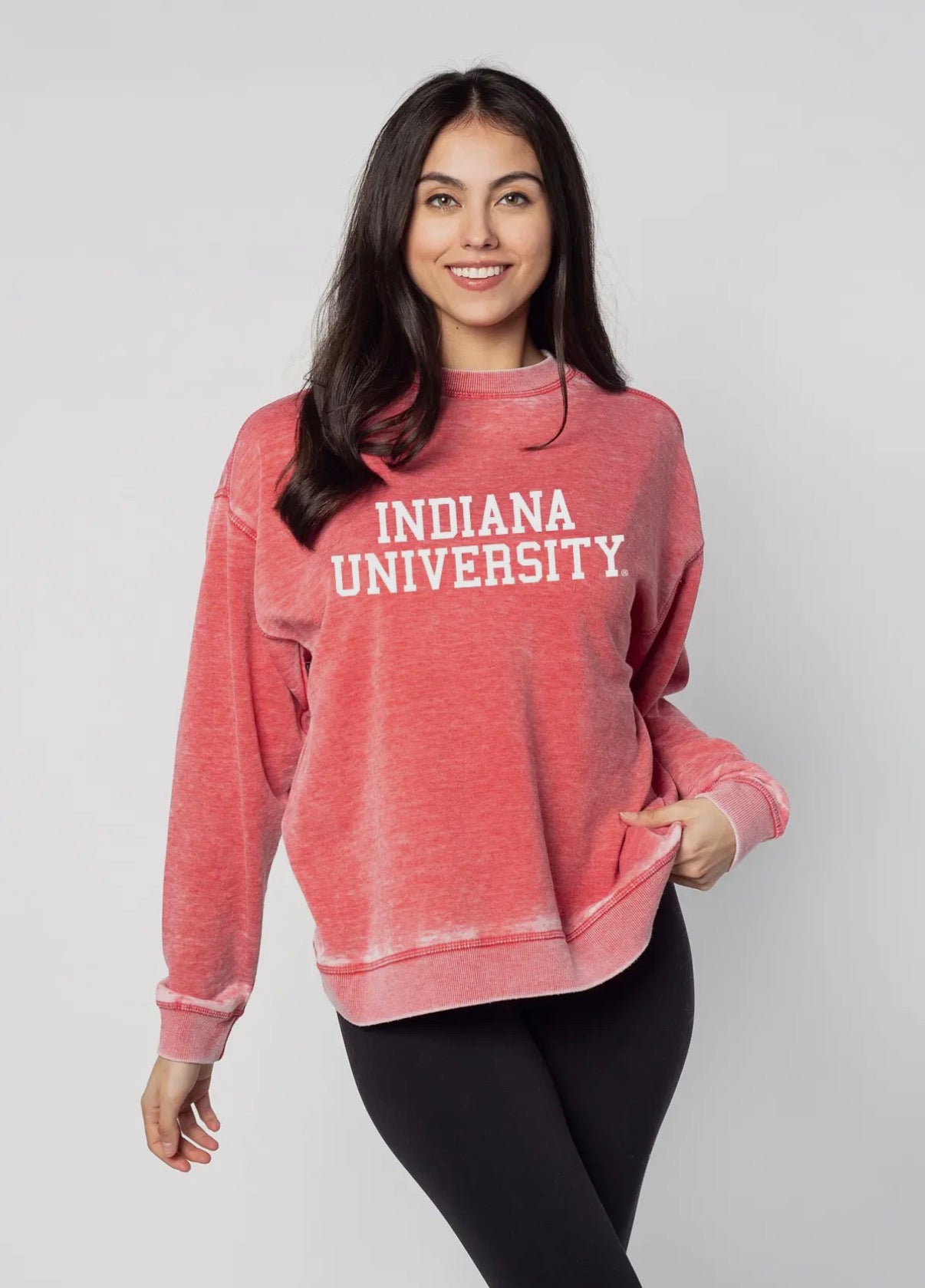 Indiana Hoosiers Cardinal Campus Crew Sweatshirt