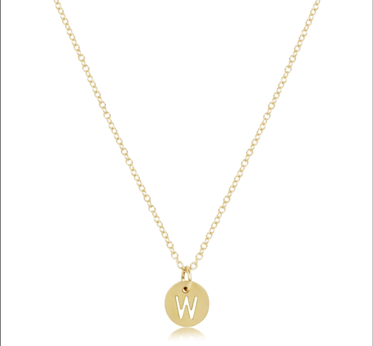N16GRESPGW 16" Necklace Gold - Respect Gold Charm - W