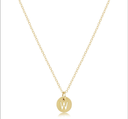 N16GRESPGW 16" Necklace Gold - Respect Gold Charm - W