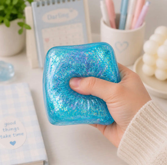 Glitter Ice Cube Squishy