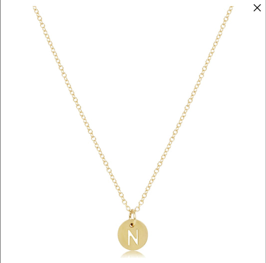 N16GRESPGN 16" Necklace Gold - Respect Gold Charm - N