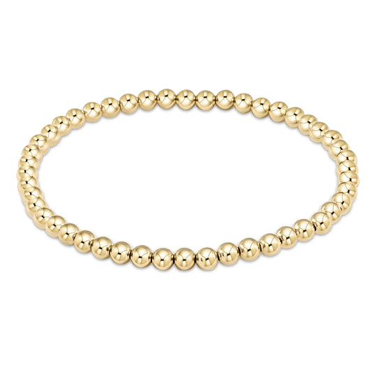 BCLG4 Classic Gold 4mm Bead Bracelet