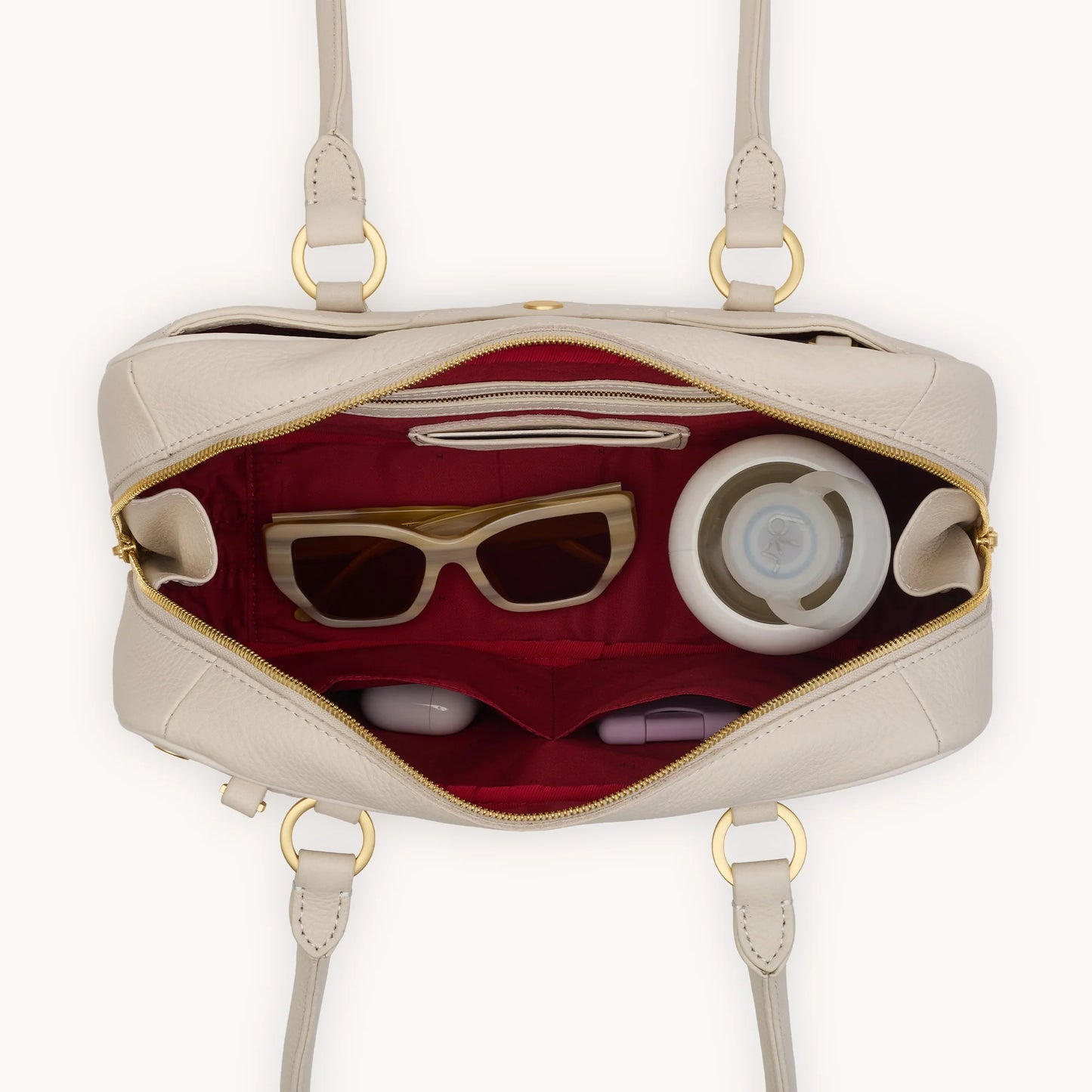Meredith Medium Catamaran Cream/Brushed Gold