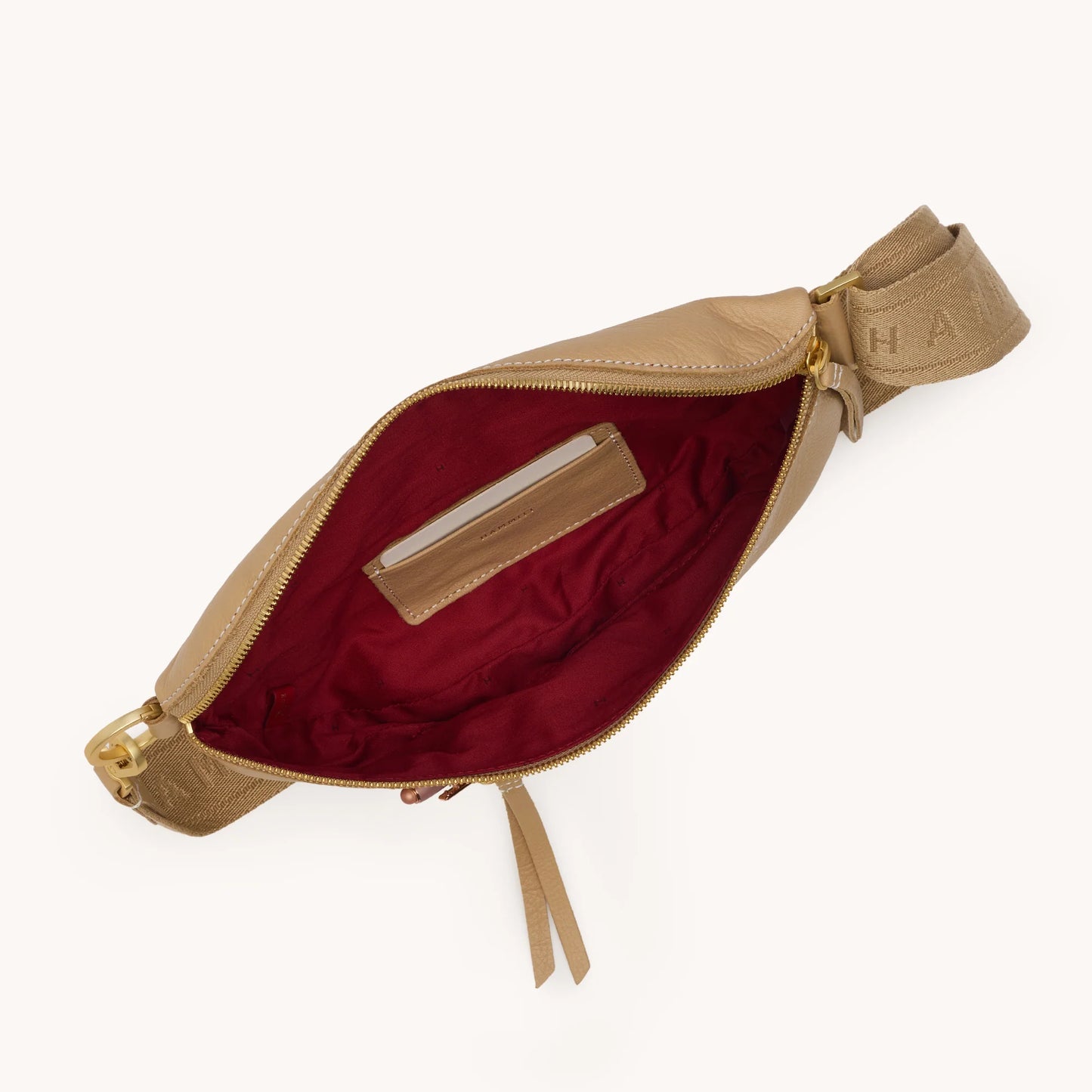 Charles Crossbody Medium Toasty Sand Brushed Gold