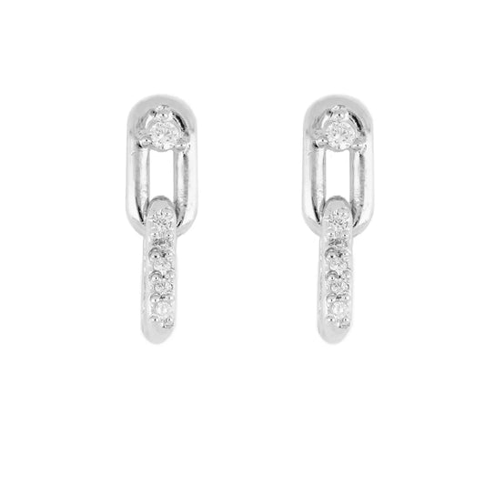 M5351-RF00 DIAMANTE SM 2LINK PAVE TOP CZ RHODIUM