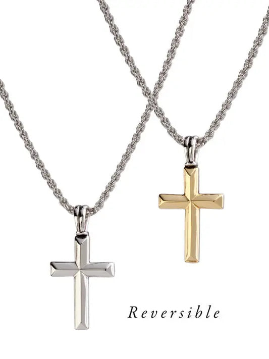 K5044-A005 PLAIN CROSS 18" ROPE CHAIN