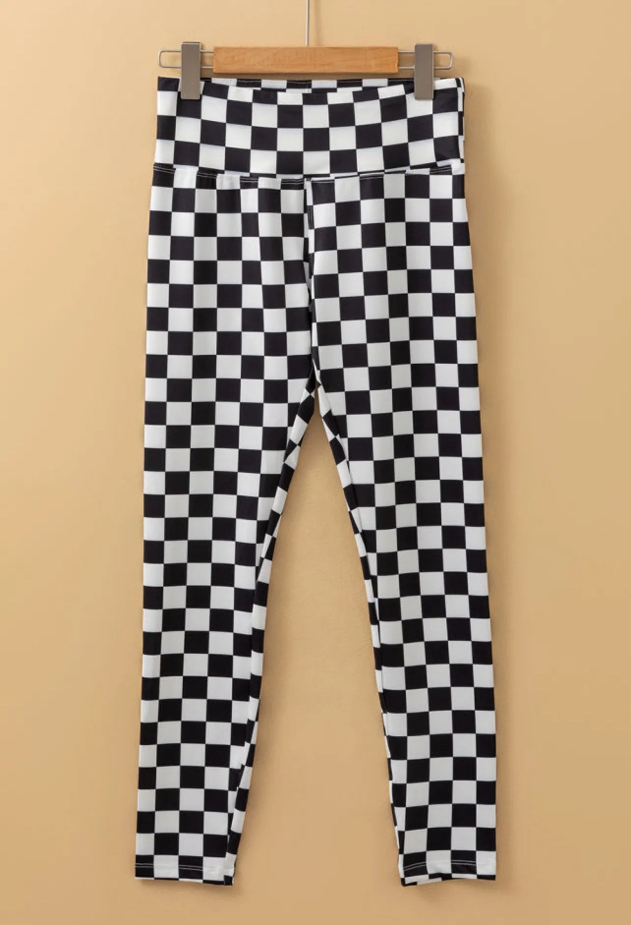 Checkered Skinny Black/White Leggings