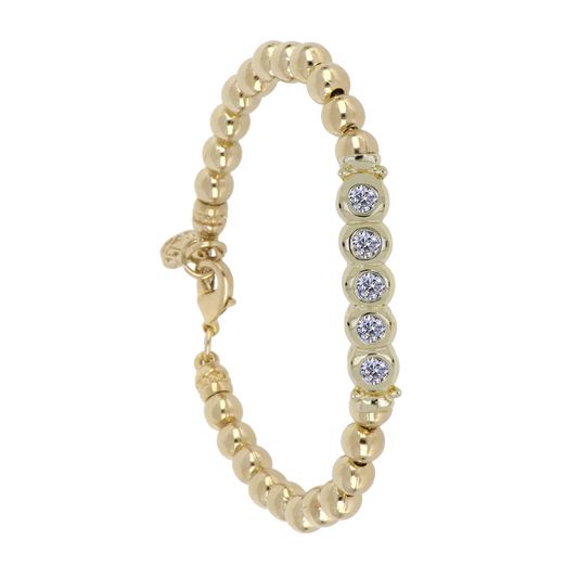 B5830-GF00 FIVE STONE CZ BEZEL BRAC