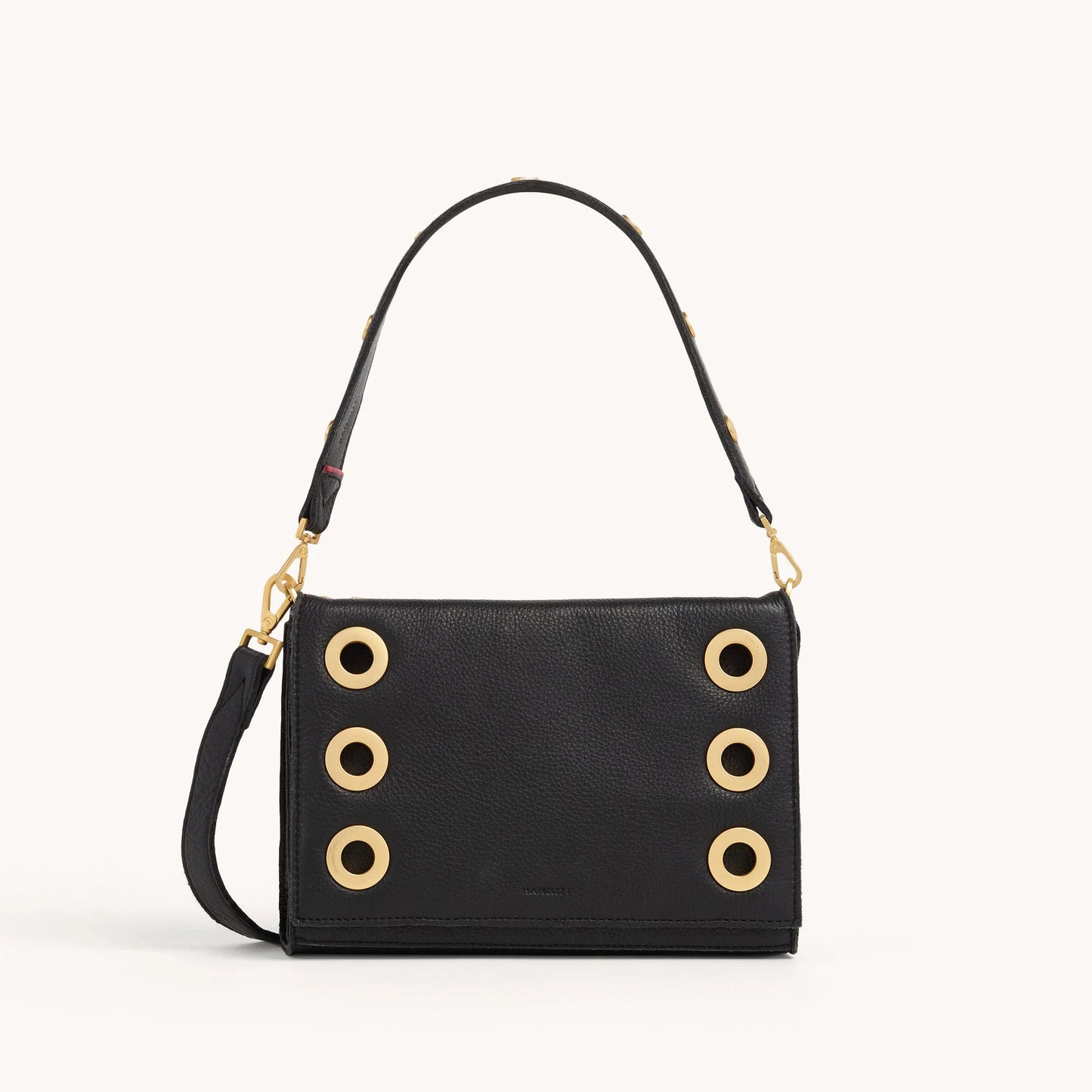 Montana Clutch Small Black Brushed Gold