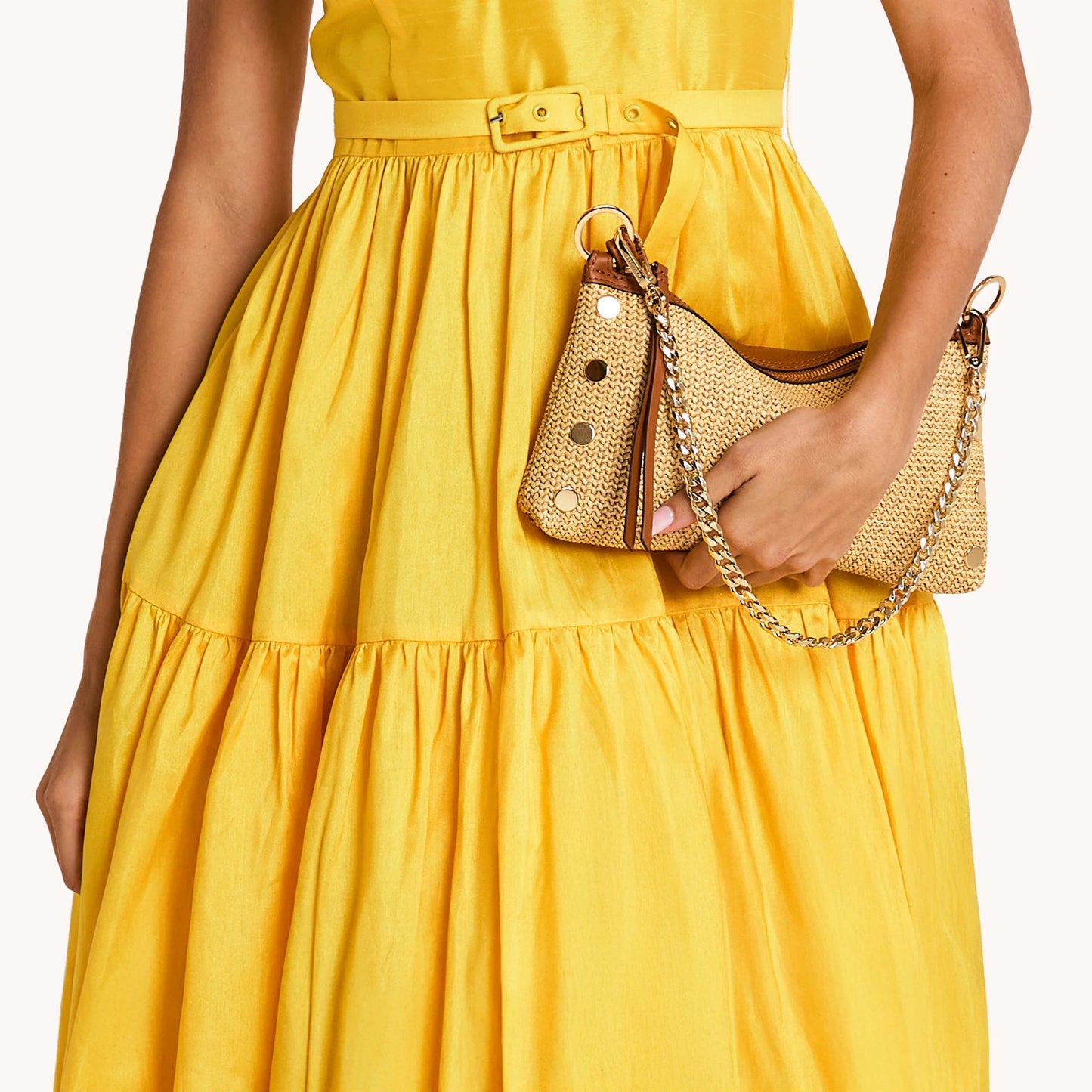 Kyle Cocoa Raffia/Gold