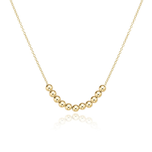 N16GCLBEBL 16" Necklace Gold Classic Beaded Bliss