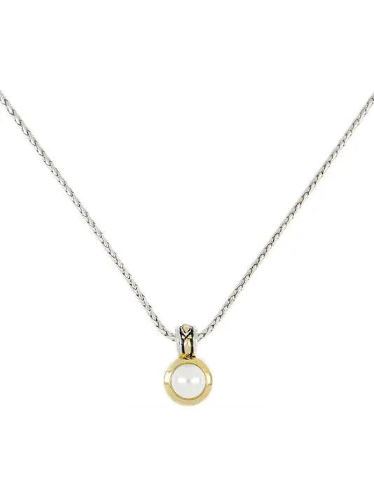 K5124-AB03 White Seashell Pearl Pendant
