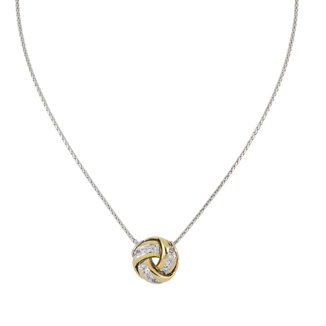 K5278-Af03 Infinity Love Knot Pave 16"