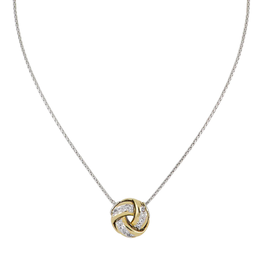 K5278-Af03 Infinity Love Knot Pave 16"