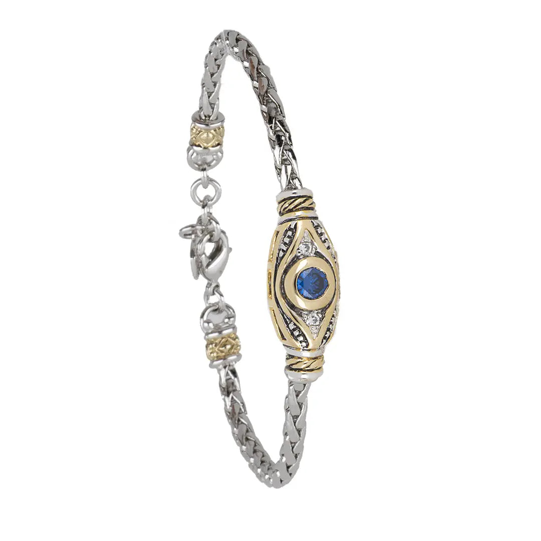 B5658-A2F1 DIAMANTE EVILEYE BLUE BRAC