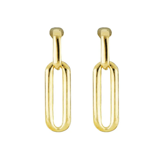 M5429-G000 DIAMANTE LG. LINK POST EARRING