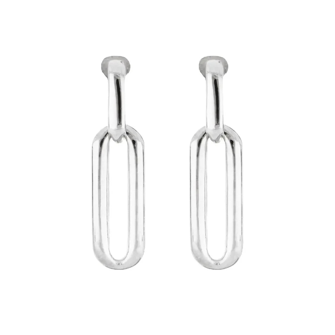 M5429-R000 DIAMANTE LG. LINK POST EARRING