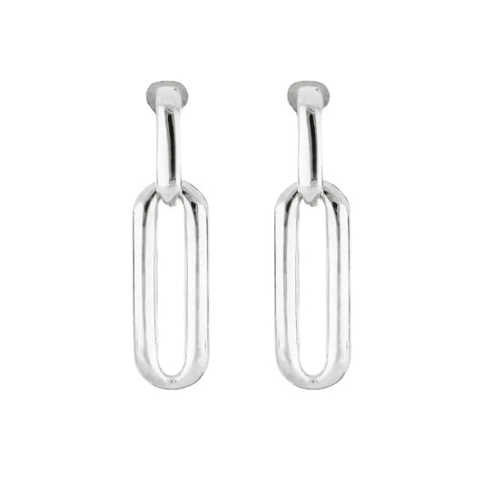 M5429-R000 DIAMANTE LG. LINK POST EARRING