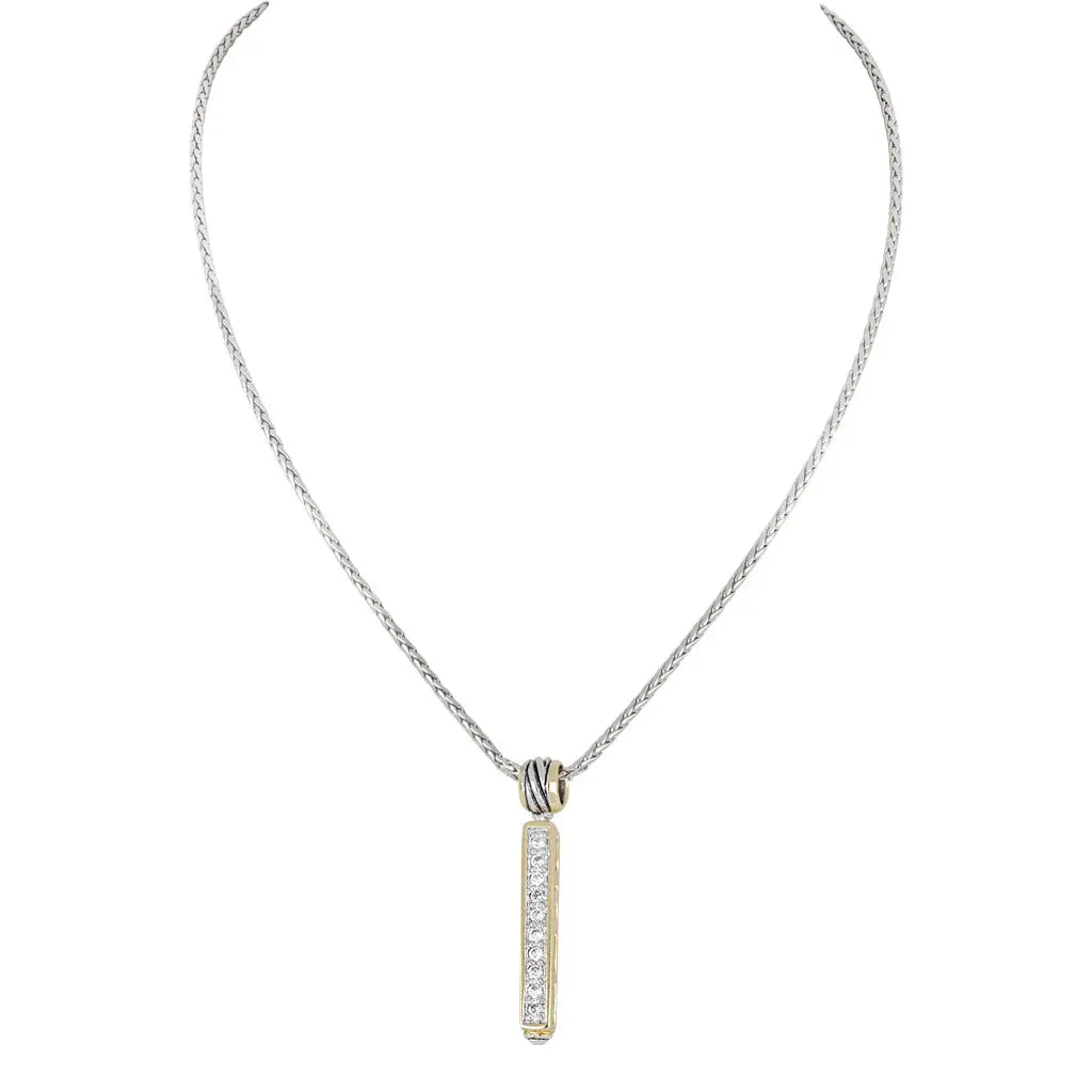 K5247-AF03 PAVE LINE PEND. 16IN CHAIN