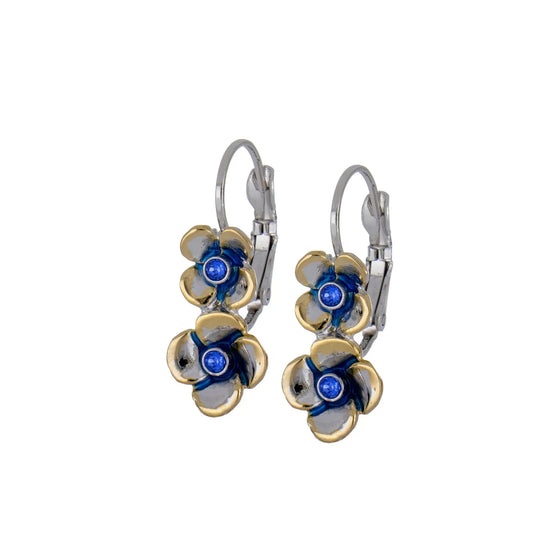 F5671-A220 DOUBLE HYDRANGEA EARRING