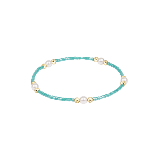 BHOPPURPPESEAG Hope Purpose Pearl Bracelet - Sea Glass