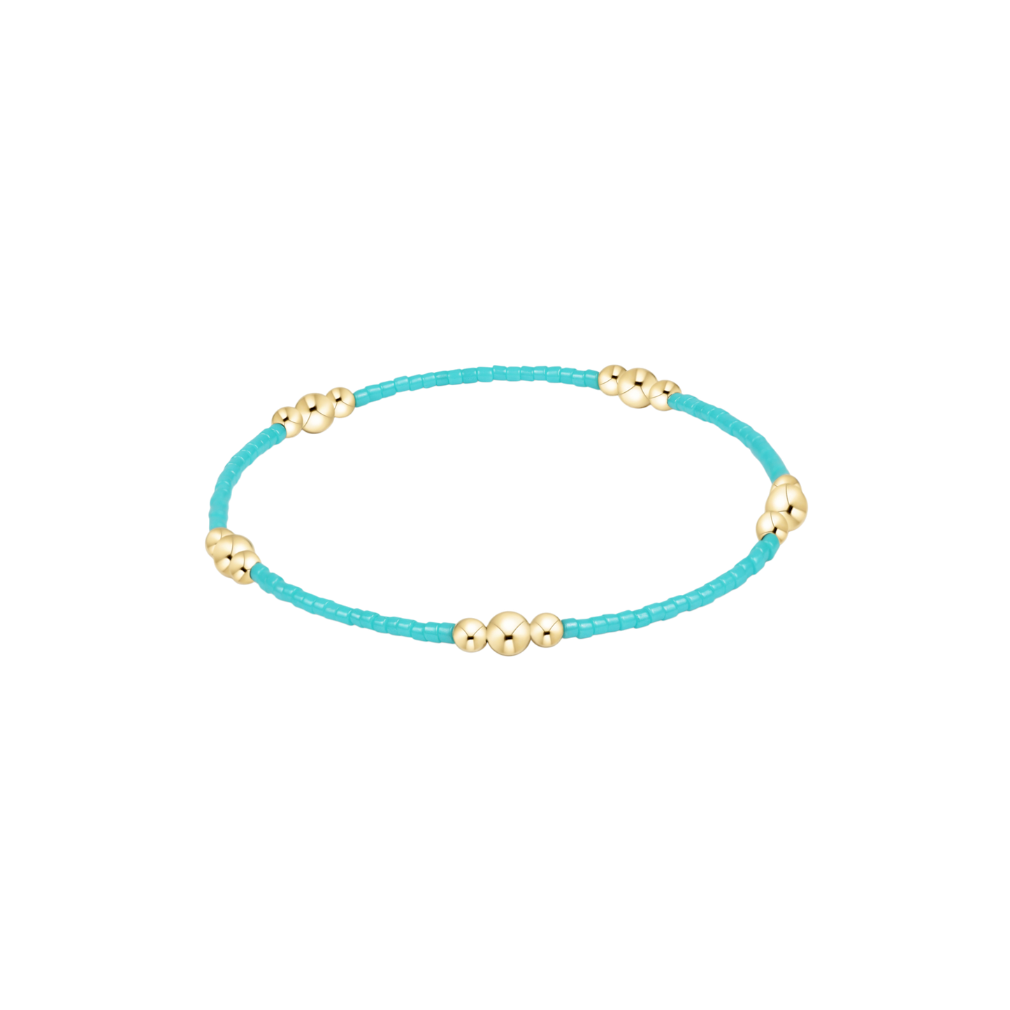 BHOPPURPGTURQ Hope Purpose Gold Bracelet - Turquoise