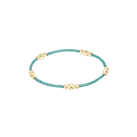 BHOPPURPGSEAG Hope Purpose Gold Bracelet - Sea Glass