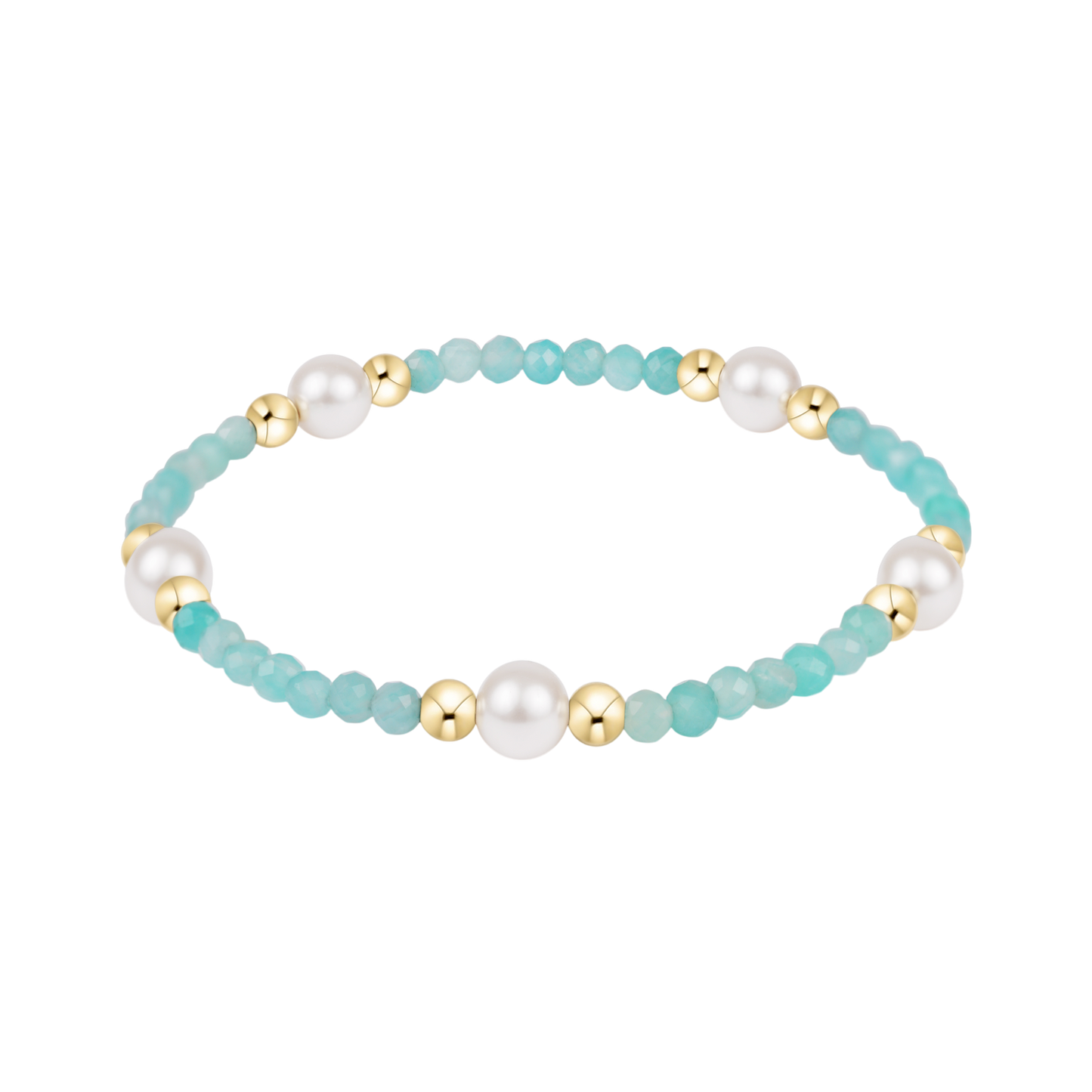 BGEMPURPPE6AMZ Purpose Pearl 6mm Gem Bracelet - Amazonite