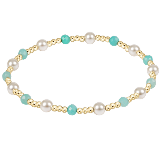 BGEMPESIN4AMZ Pearl Sincerity 4mm Gem Bracelet - Amazonite