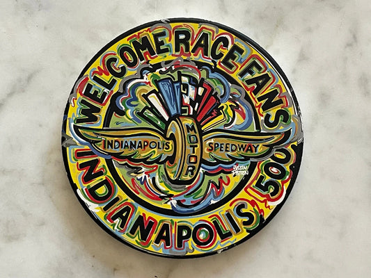 IMS Welcome Race Fans Stone Coaster