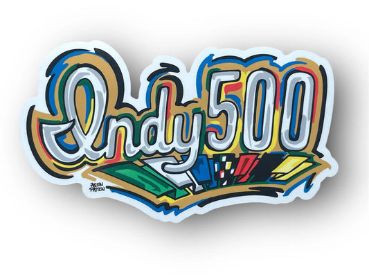 IMS Indy 500 Script Vinyl Sticker