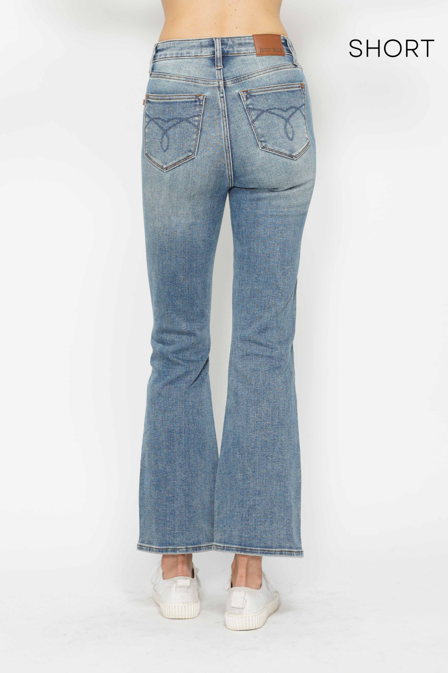 HW Tummy Control Back Pkt Embroidered Bootcut  88783