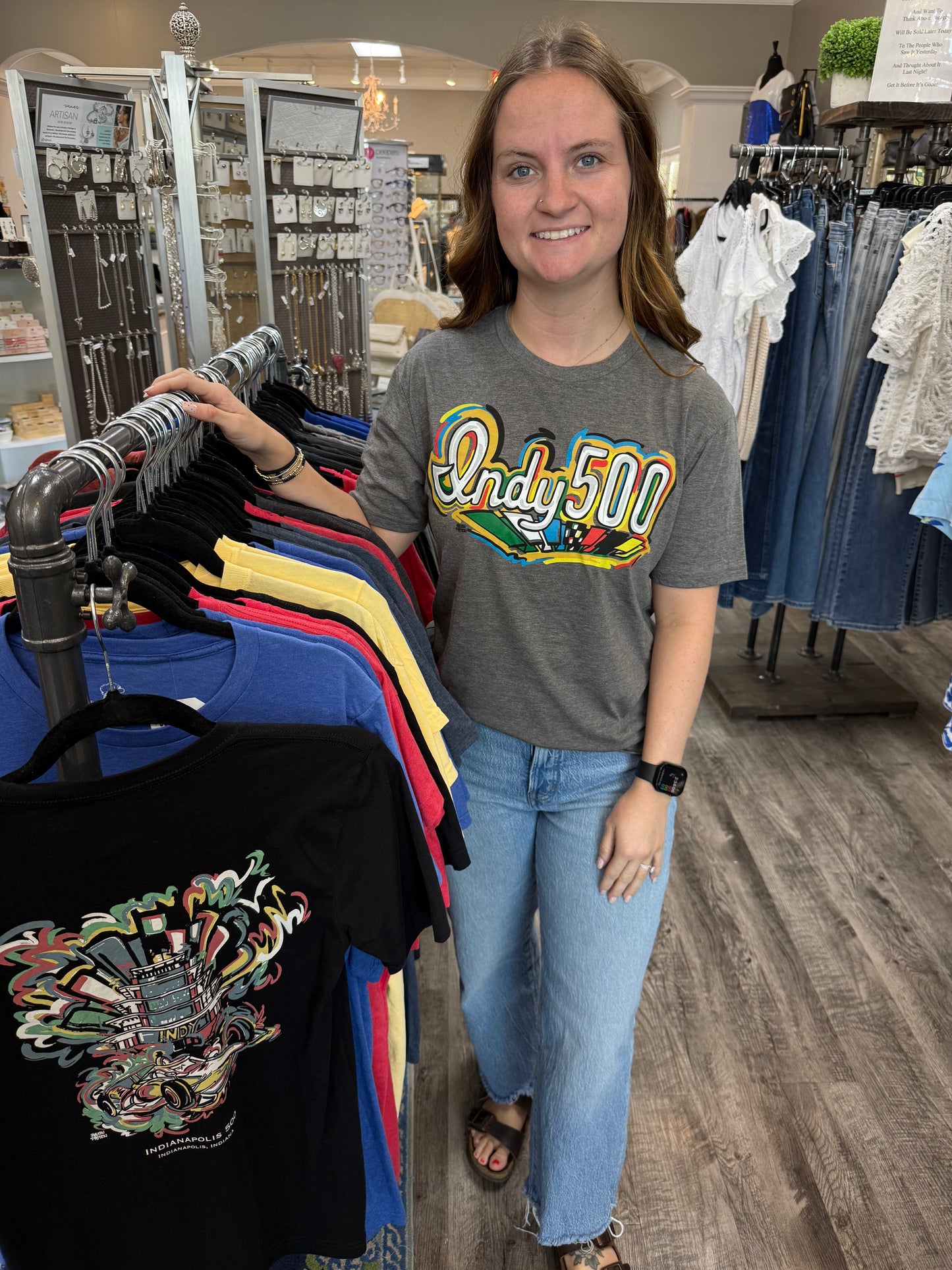 Indy 500 Script Unisex Tee