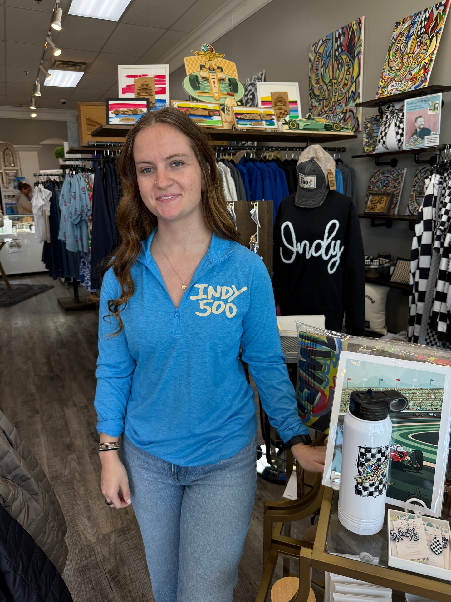 3/4 Zip Turquoise IMS