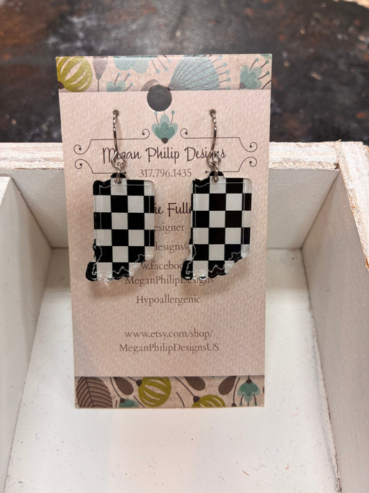 Checkered Indiana Dangle