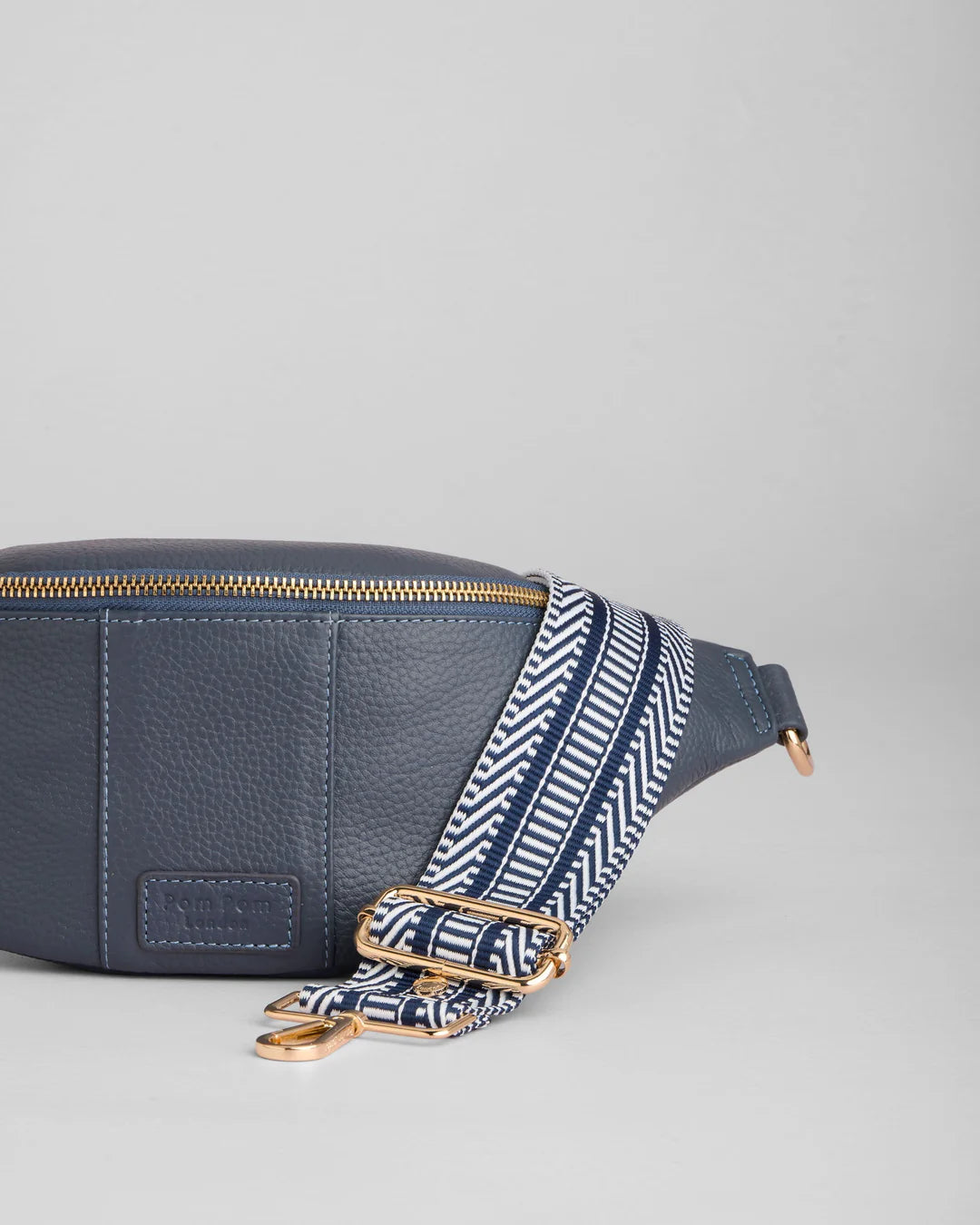 Bum Bag Slate Blue + 2 straps (Logo Slate Blue Strap & Navy Mix Strap)