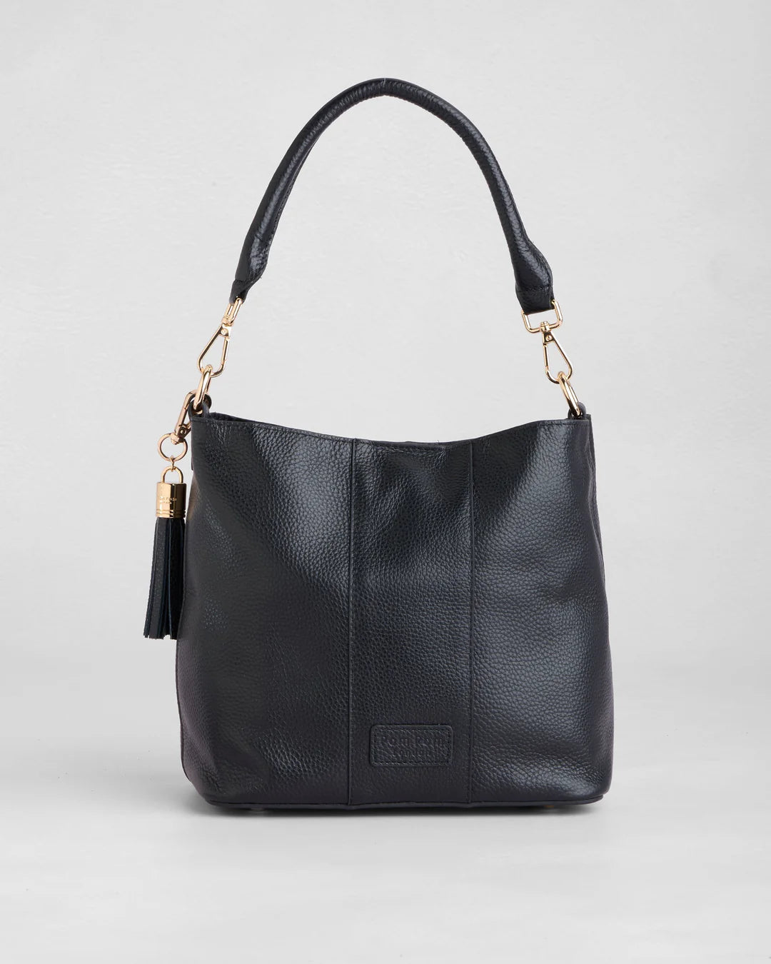 Lambeth Black + 2 straps (Logo Black Strap & Black White Mini Chevron Strap)