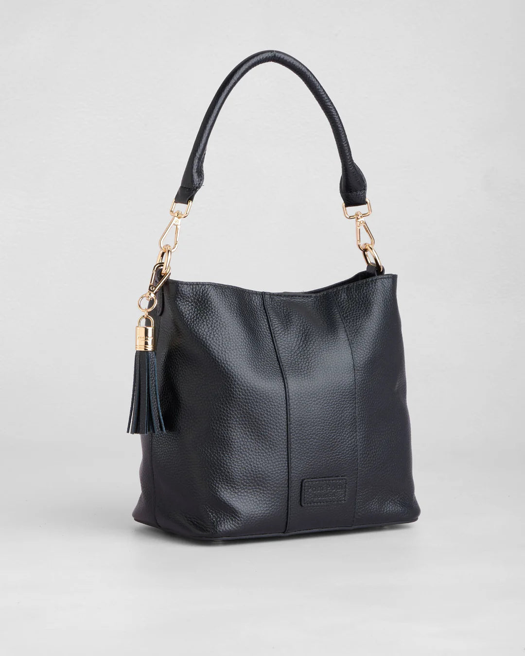 Lambeth Black + 2 straps (Logo Black Strap & Black White Mini Chevron Strap)