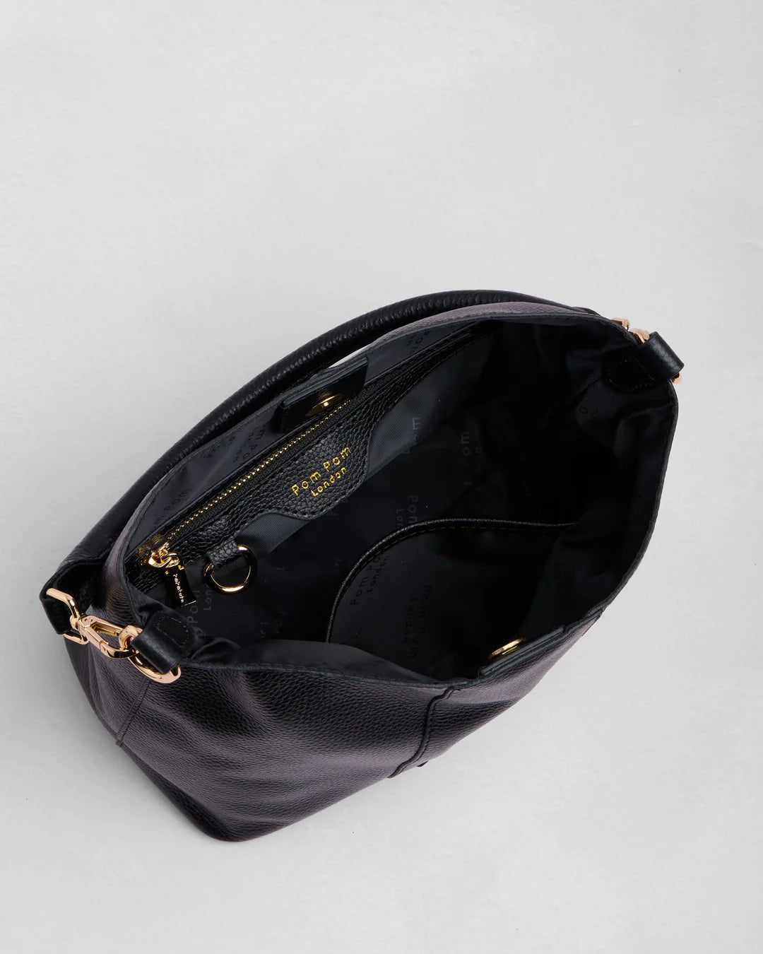 Lambeth Black + 2 straps (Logo Black Strap & Black White Mini Chevron Strap)