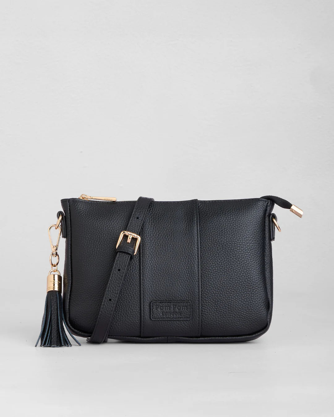 Slim City Bag Black + 2 straps (Black Weave Chain & Black Tribal Strap)