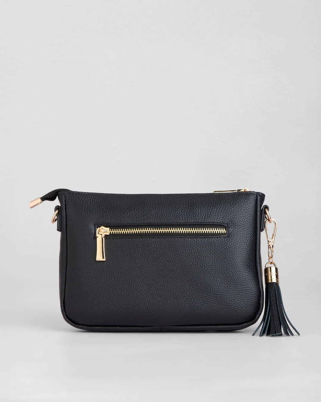 Slim City Bag Black + 2 straps (Black Weave Chain & Black Tribal Strap)