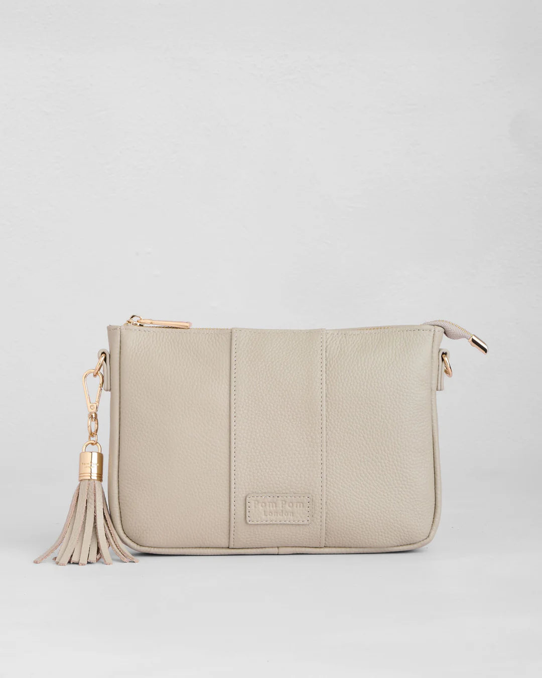 Slim City Bag Stone + 2 straps (Logo Stone Strap & Navy Floral Strap)