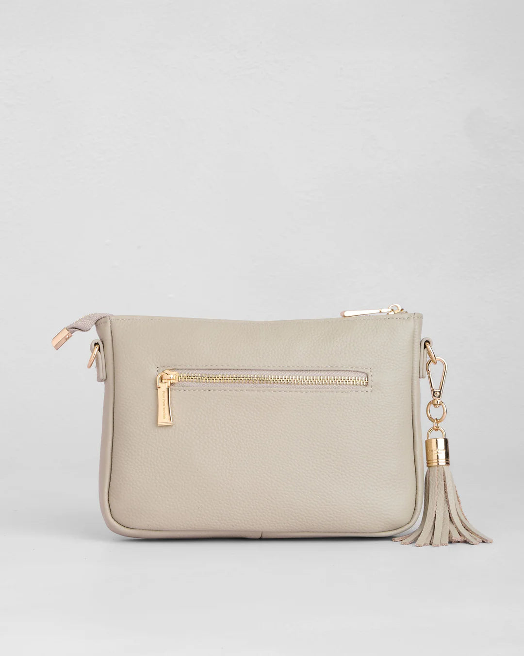 Slim City Bag Stone + 2 straps (Logo Stone Strap & Navy Floral Strap)