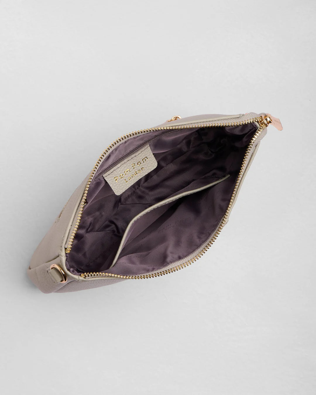 Slim City Bag Stone + 2 straps (Logo Stone Strap & Navy Floral Strap)