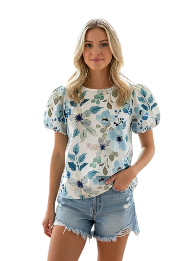 20905 Blue/Jade Top