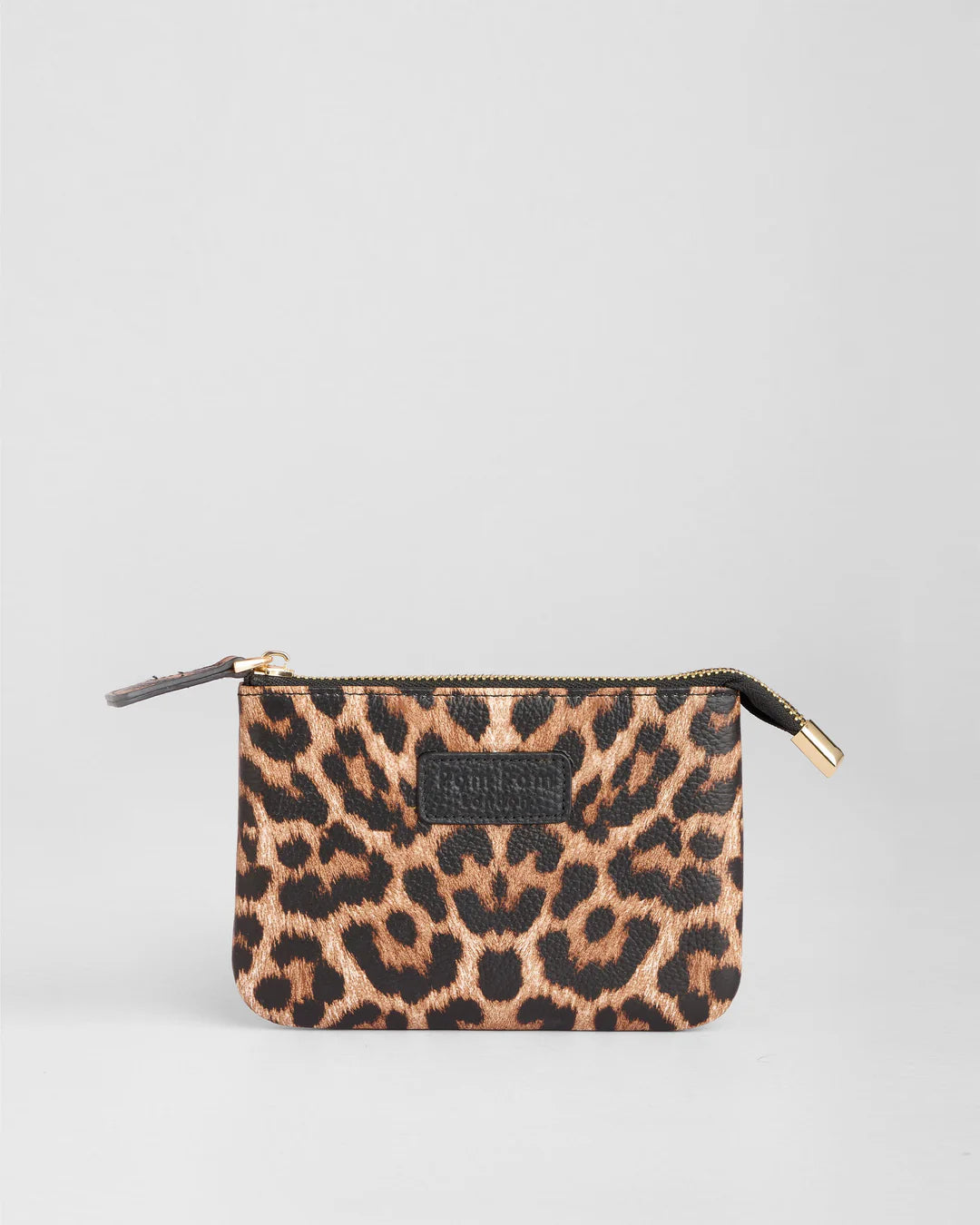 Chelsea Coin Purse Leopard Print Black